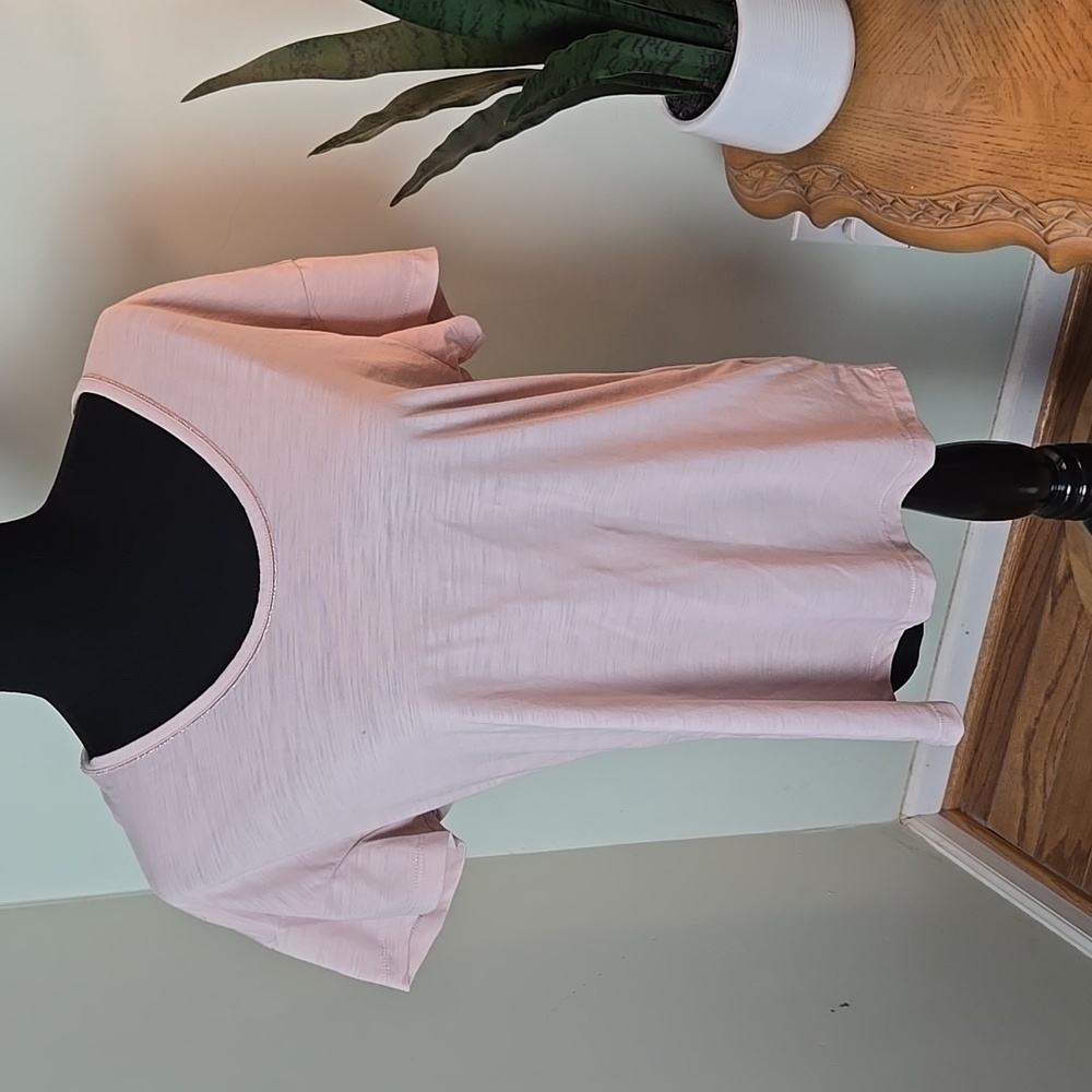 Nike Yoga dri fit light pink top